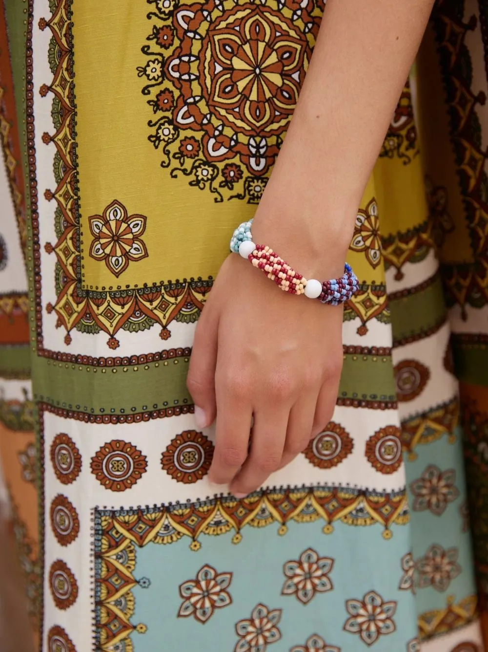 Multicolour Le Jardin Bunch Bead Bracelet sold by Fashion Clinic product image thumbnail 2
