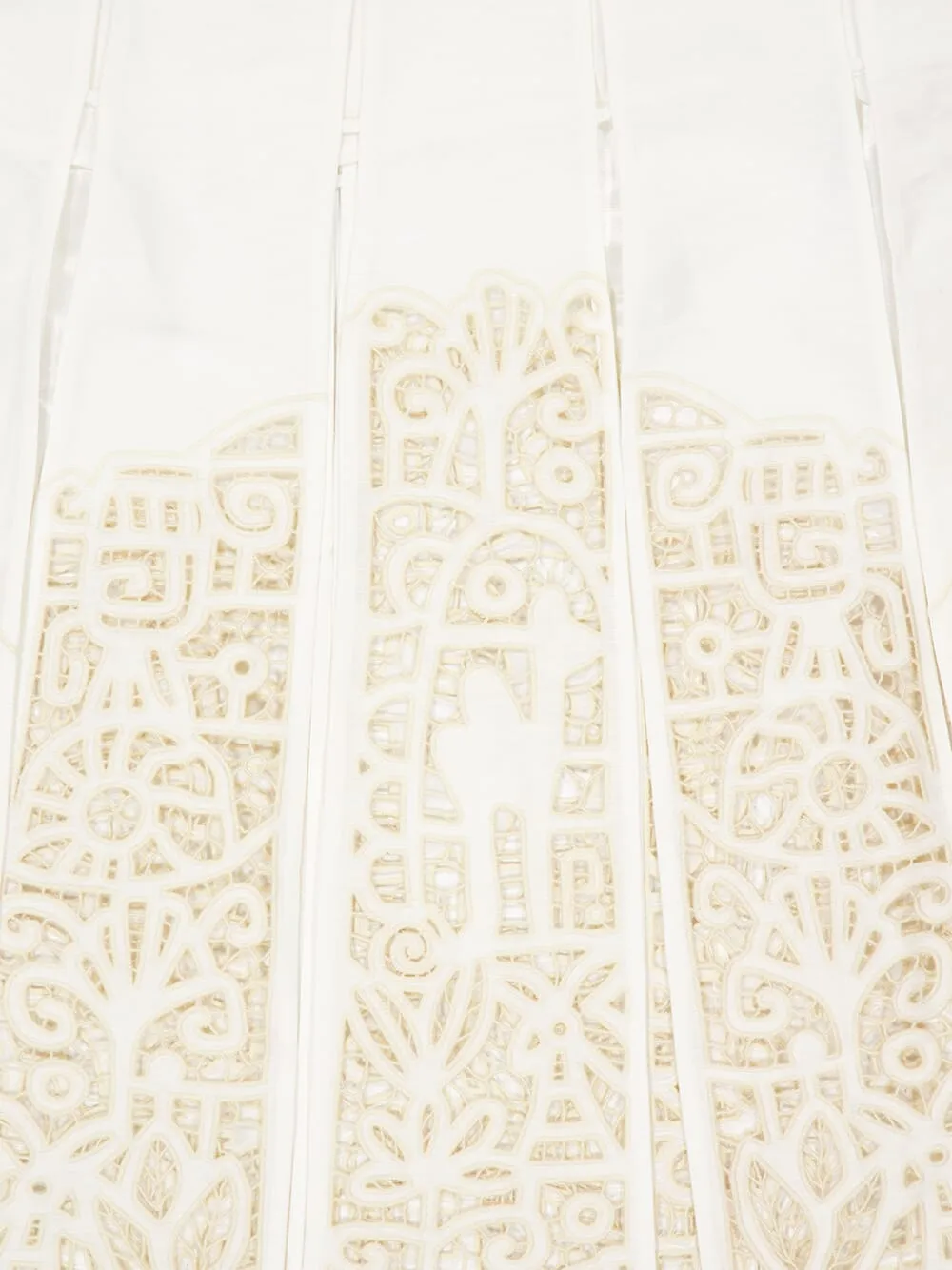 Cream Rosemary Embroidered Midi Skirt sold by Fashion Clinic product image thumbnail 4