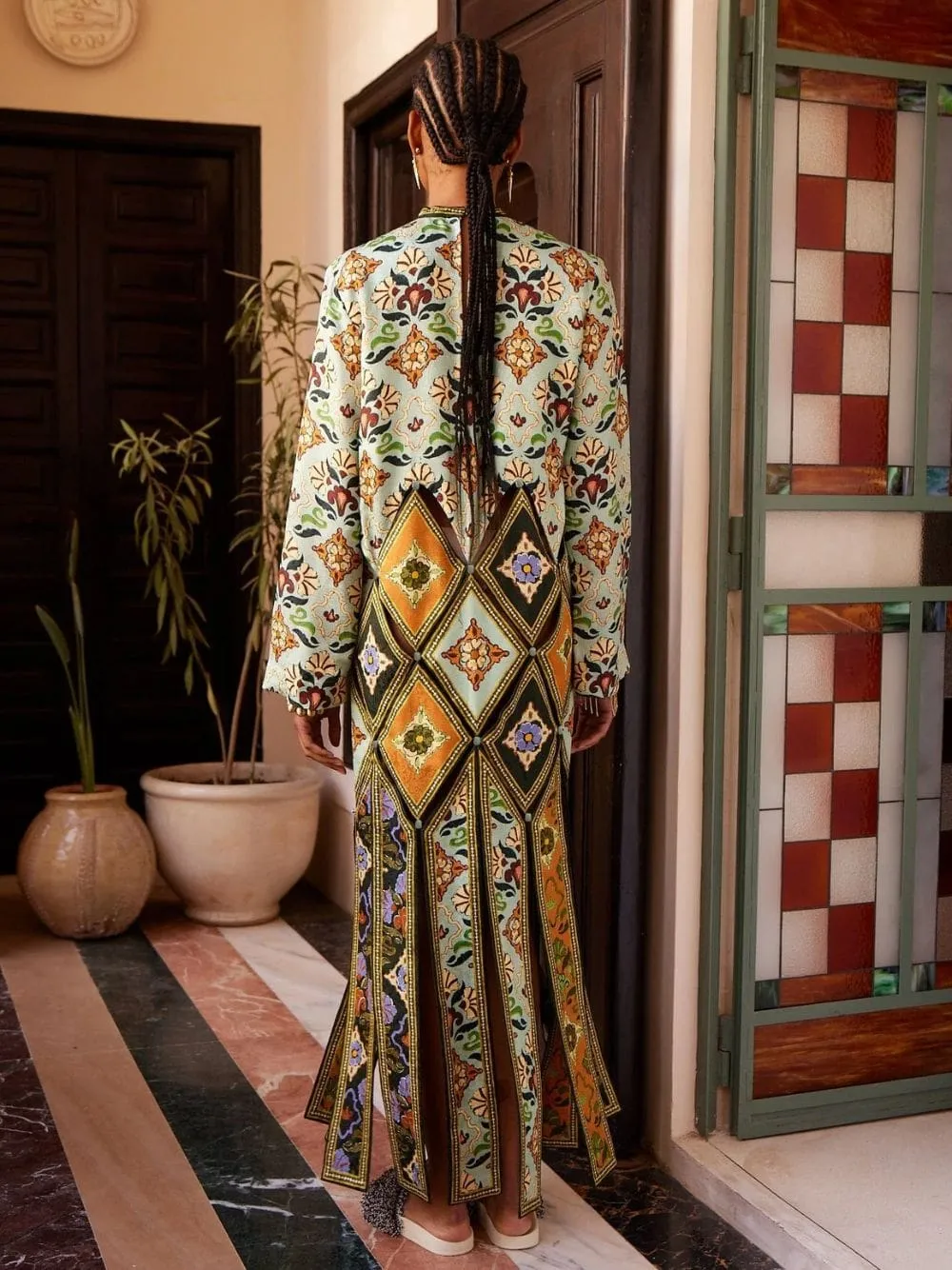 Cece Print Spliced Midi Dress sold by Fashion Clinic product image thumbnail 3