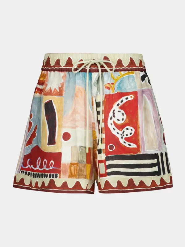 Michelle Printed Shorts sold by Fashion Clinic