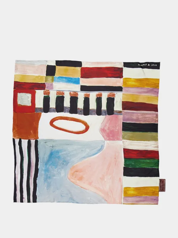 Michelle Printed Silk Scarf sold by Fashion Clinic