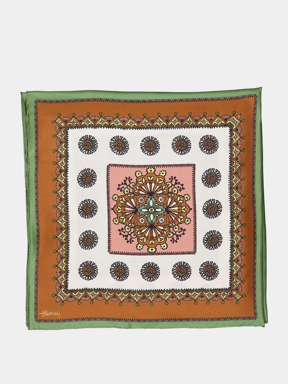 Contina Tiles Printed Silk Scarf sold by Fashion Clinic product image thumbnail 4