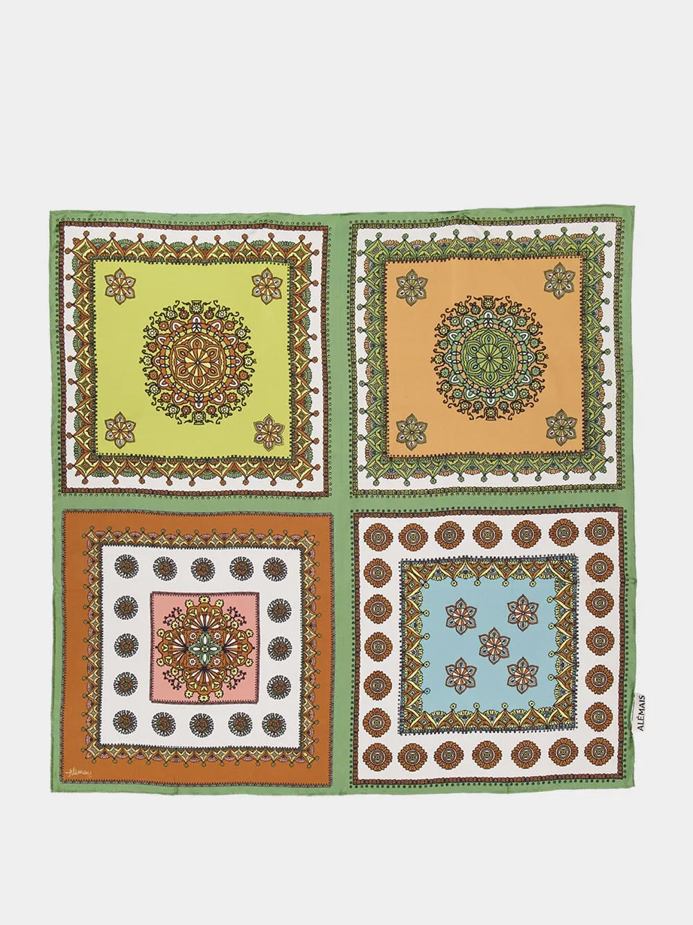 Contina Tiles Printed Silk Scarf sold by Fashion Clinic product image thumbnail 2