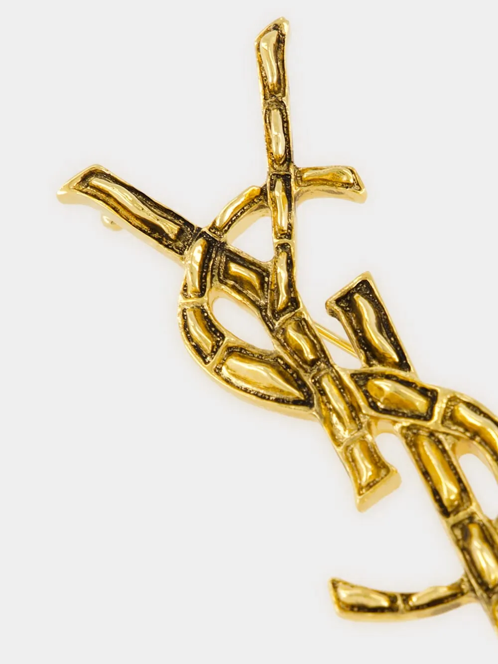 Gold Cassandre Crocodile Brooch sold by Fashion Clinic product image thumbnail 3