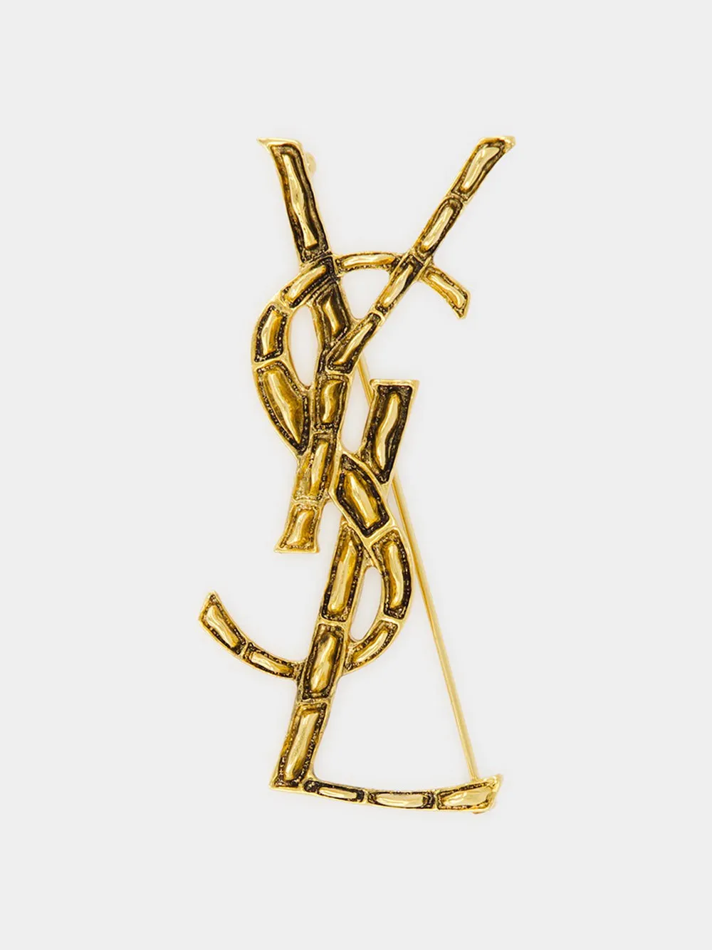 Gold Cassandre Crocodile Brooch sold by Fashion Clinic
