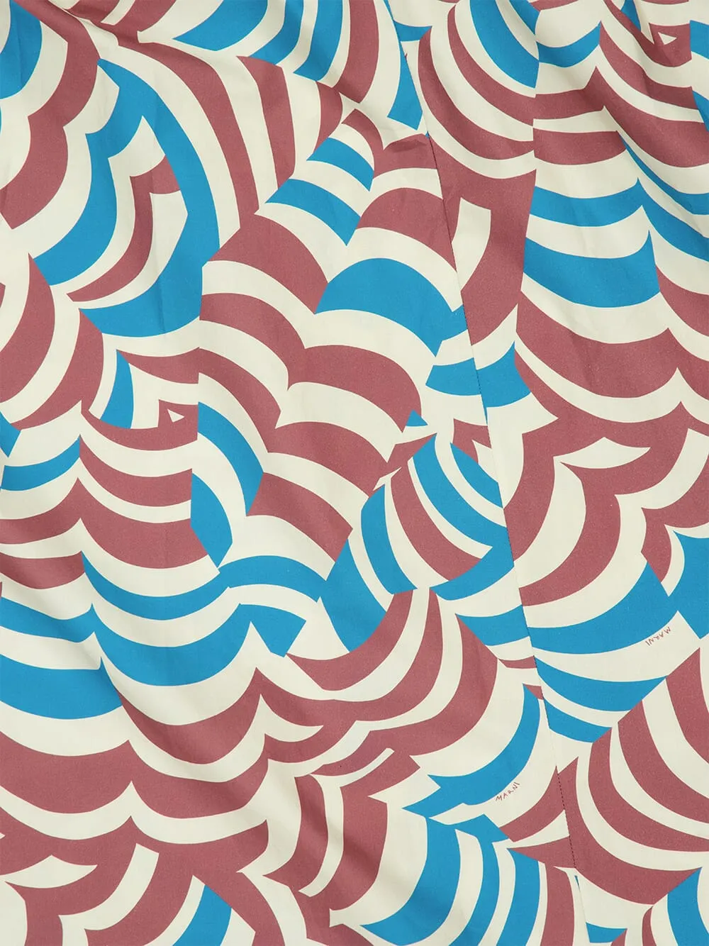 Tobacco Brown and Blue Cotton Maxi Dress sold by Fashion Clinic product image thumbnail 4