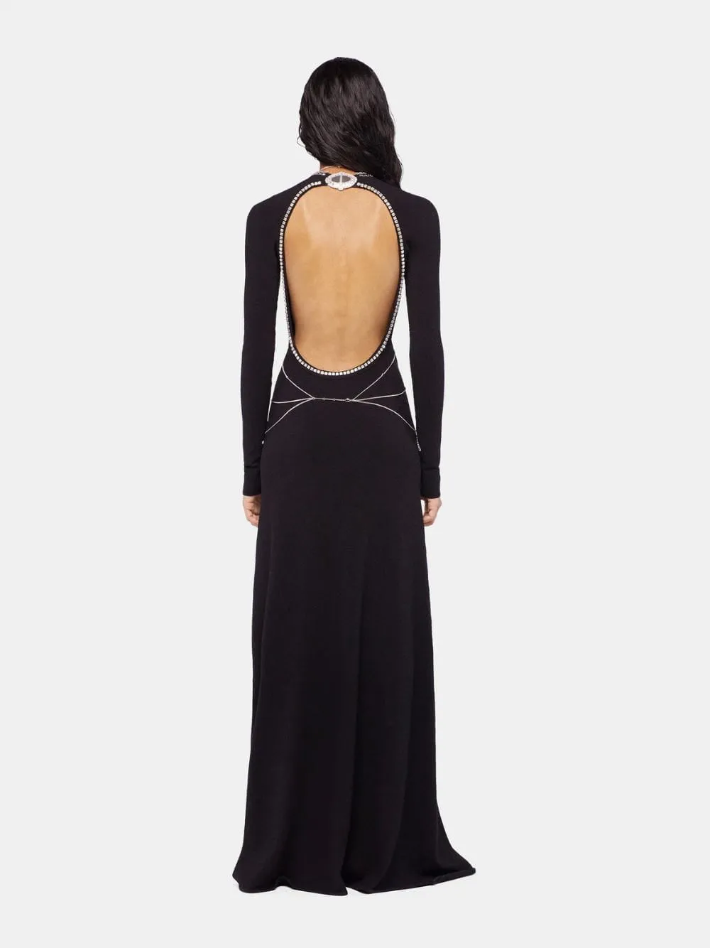 Silver Rhinestone Body Chain sold by Fashion Clinic product image thumbnail 4