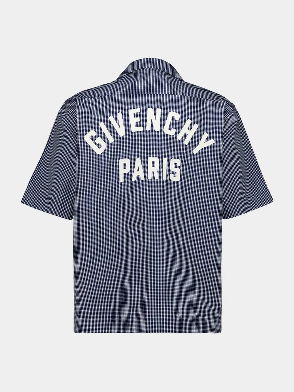 Blue Checked Cotton Shirt with Embroidery sold by Fashion Clinic product image thumbnail 2