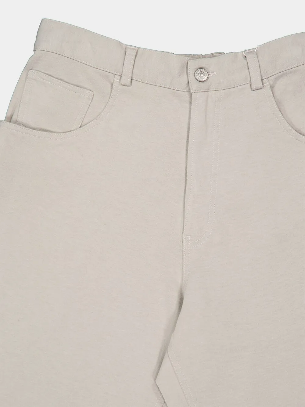 Light Grey Cotton Trousers sold by Fashion Clinic product image thumbnail 3