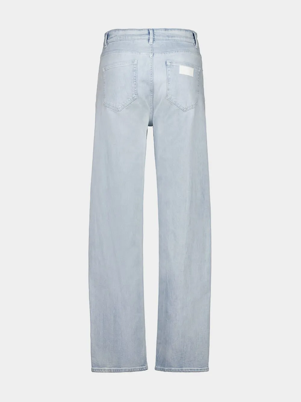 Light Blue Five-Pocket Cotton Jeans sold by Fashion Clinic product image thumbnail 2