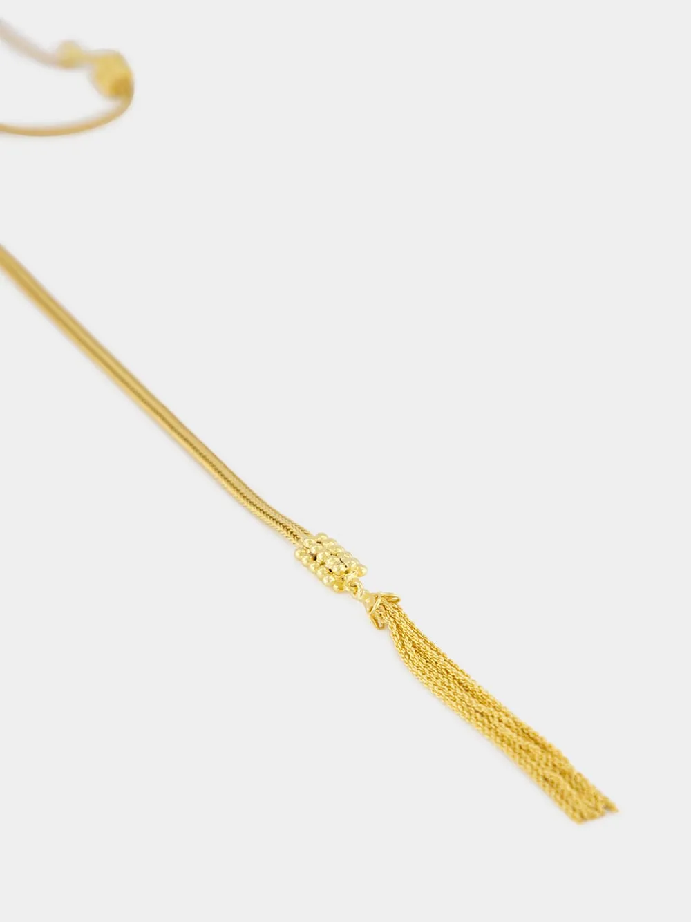 Gold Tides of Sound Wrap Necklace sold by Fashion Clinic product image thumbnail 5