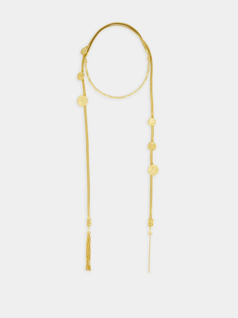Gold Tides of Sound Wrap Necklace sold by Fashion Clinic