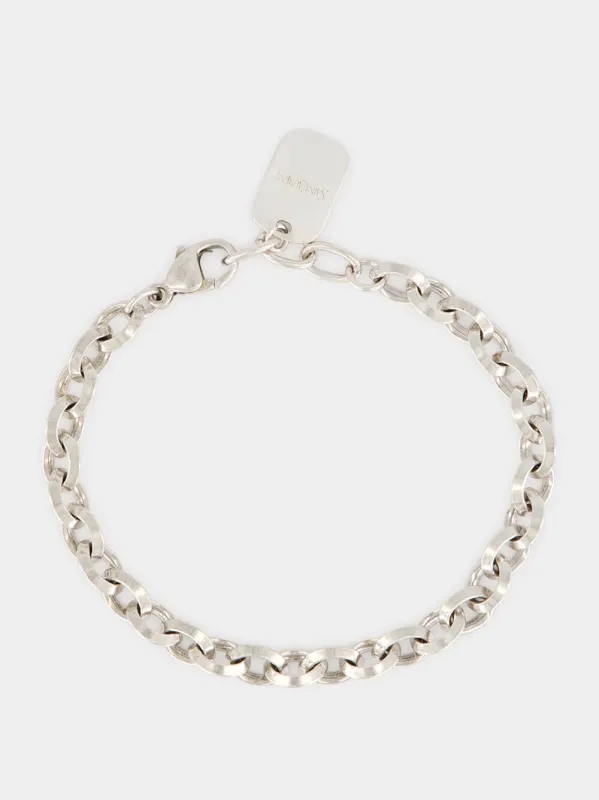 Oxidized Silver Peaked Chain Bracelet sold by Fashion Clinic