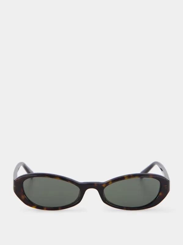 Havana Brown SL 871 Cat-Eye Sunglasses sold by Fashion Clinic