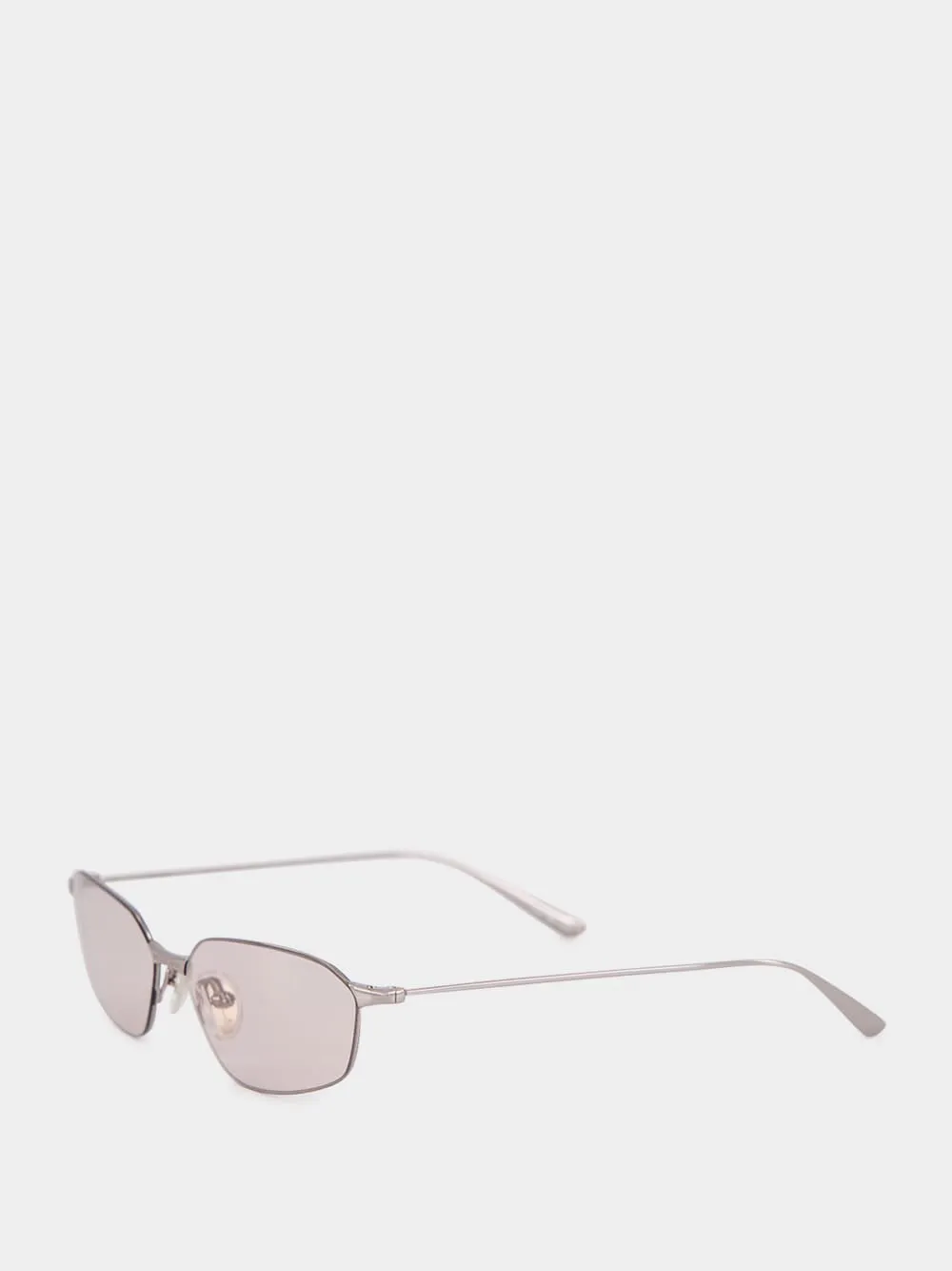 Invisible 2.0 Oval Sunglasses in Light Silver sold by Fashion Clinic product image thumbnail 4