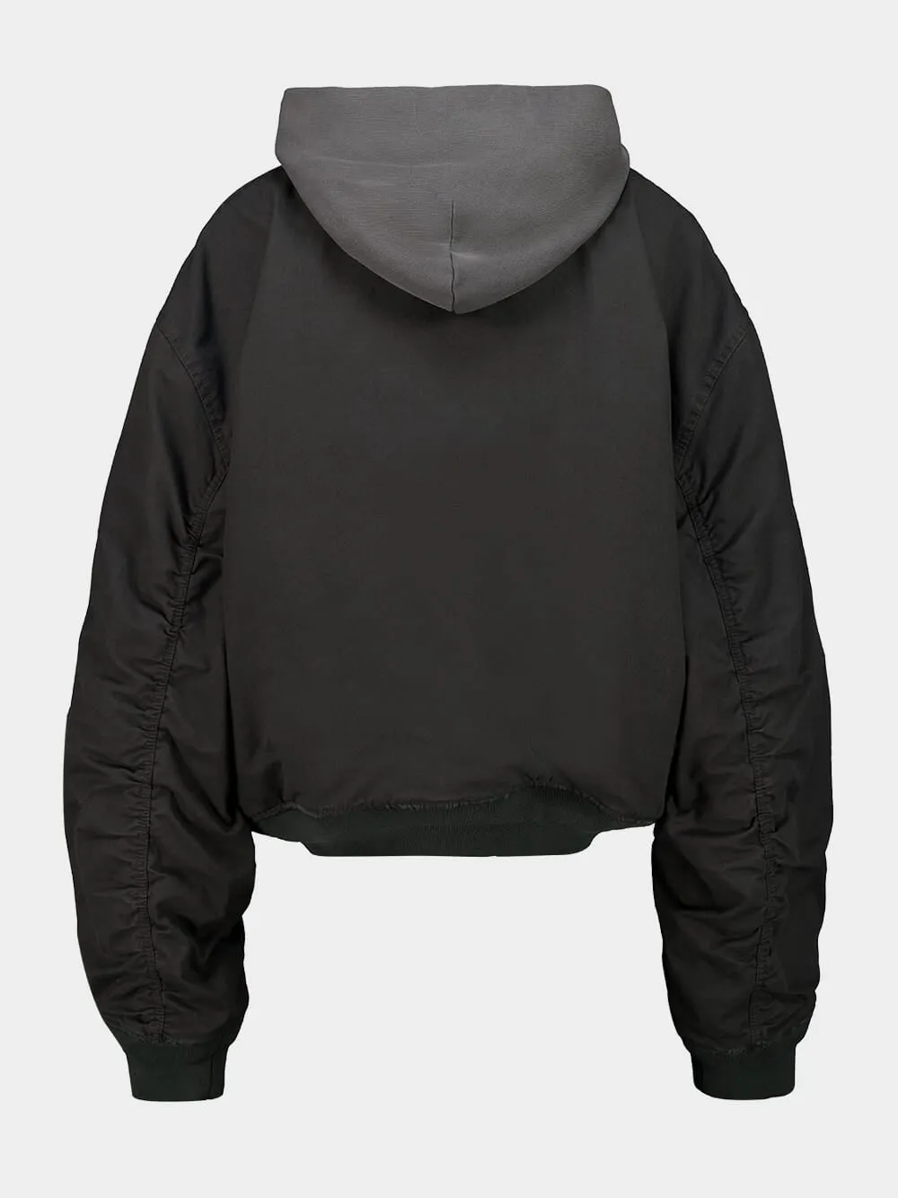 Hooded Standard Bomber Jacket in Anthracite sold by Fashion Clinic product image thumbnail 4