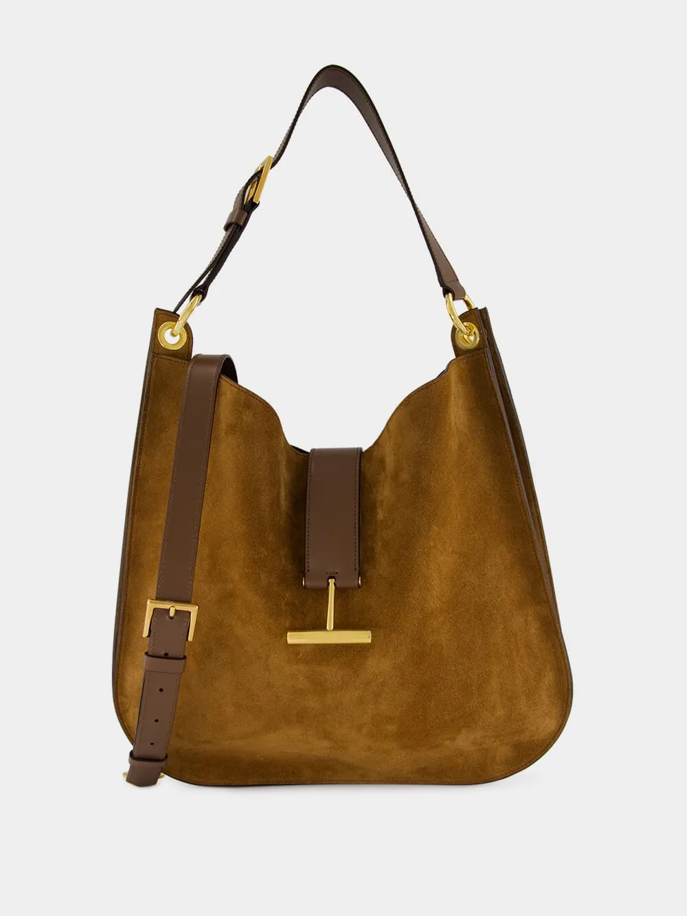 Whisky Suede Tara Large Crossbody sold by Fashion Clinic