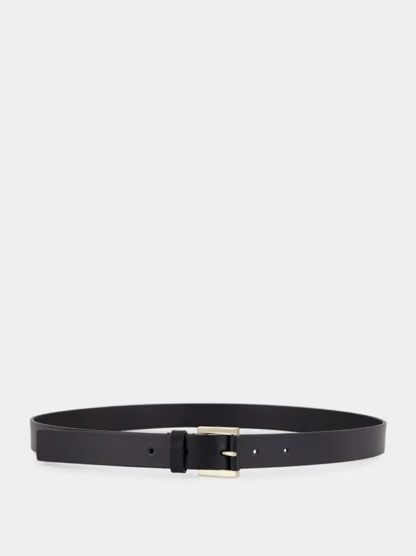 Black Calf Leather Belt sold by Fashion Clinic