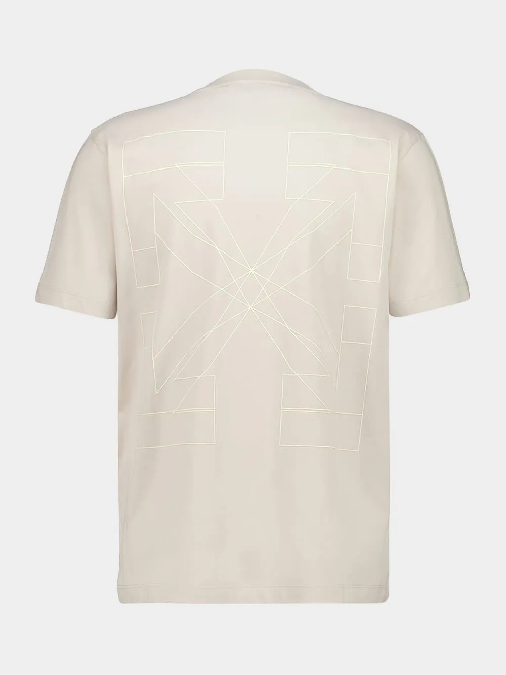 Cream Big Double Cotton T-Shirt sold by Fashion Clinic product image thumbnail 2