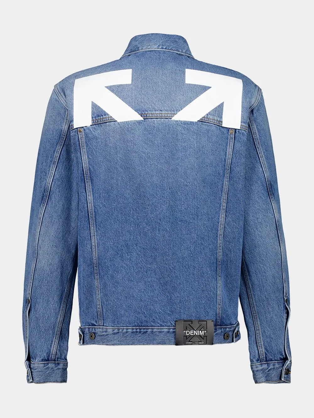 Blue Half Arrow Skate Denim Jacket sold by Fashion Clinic product image thumbnail 2