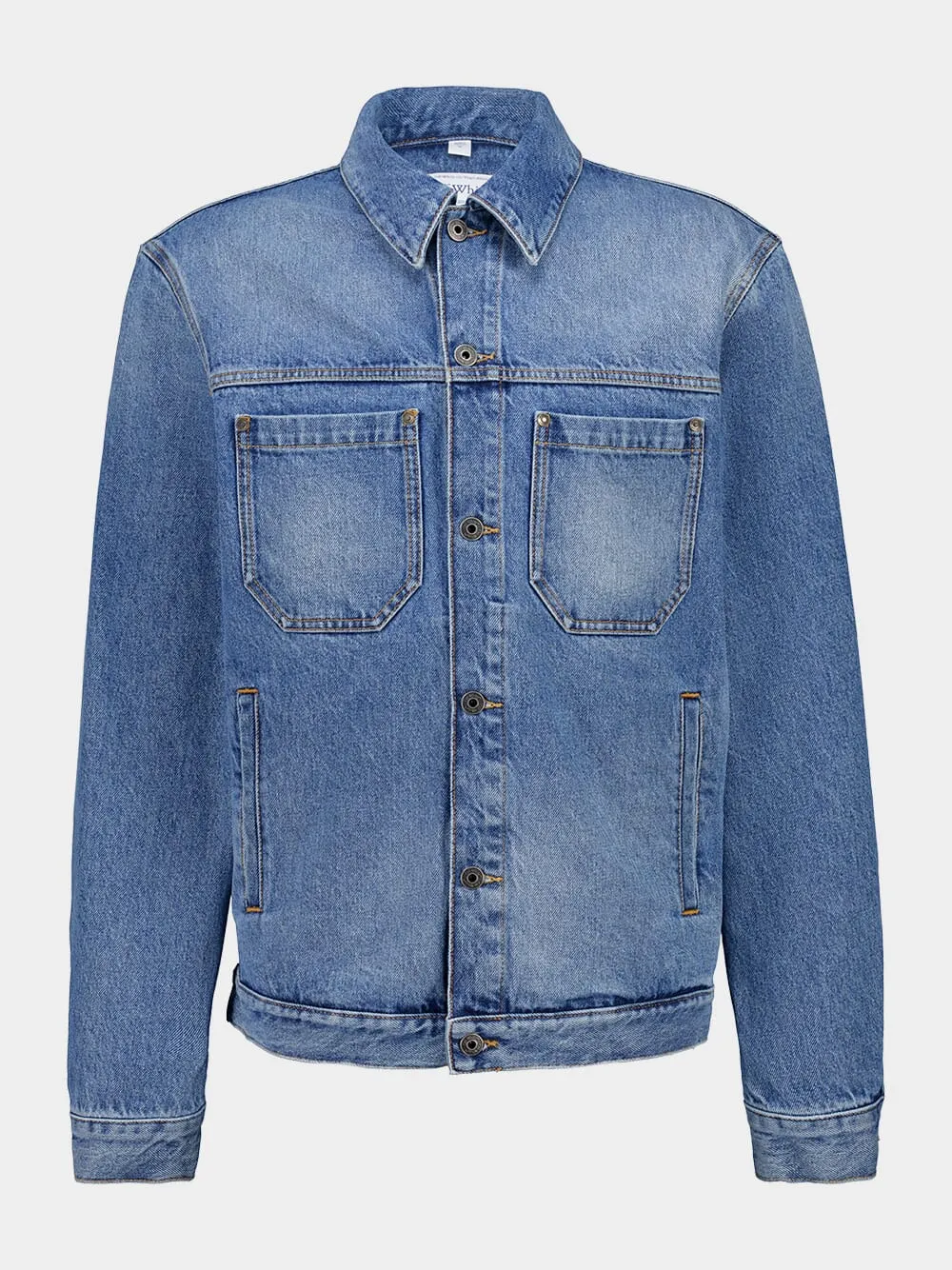 Blue Half Arrow Skate Denim Jacket sold by Fashion Clinic