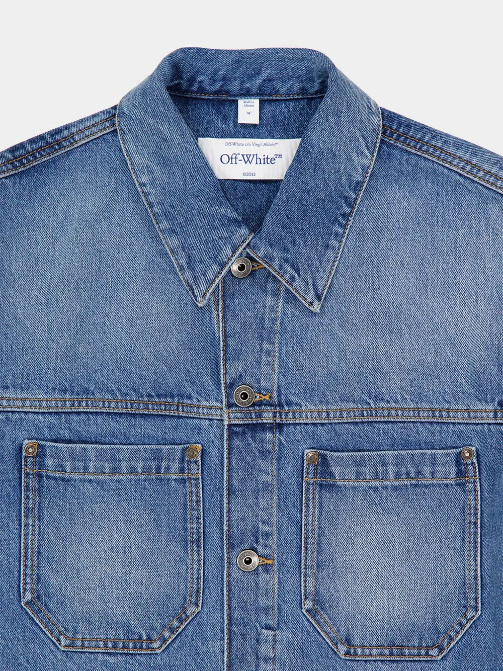 Blue Half Arrow Skate Denim Jacket sold by Fashion Clinic product image thumbnail 3