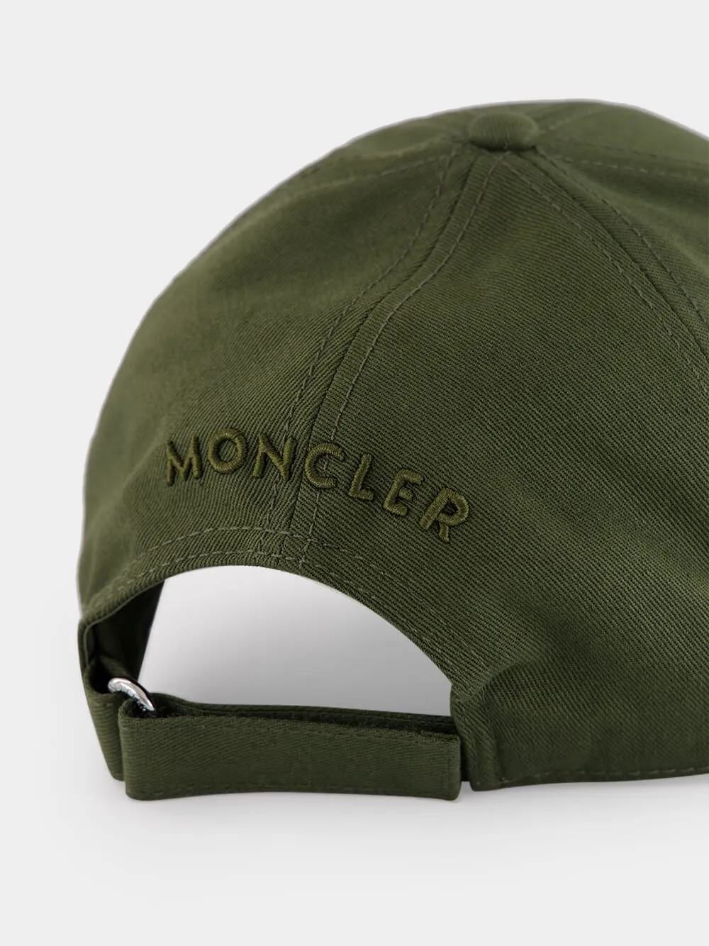 Olive Green Cotton Gabardine Baseball Cap sold by Fashion Clinic product image thumbnail 5