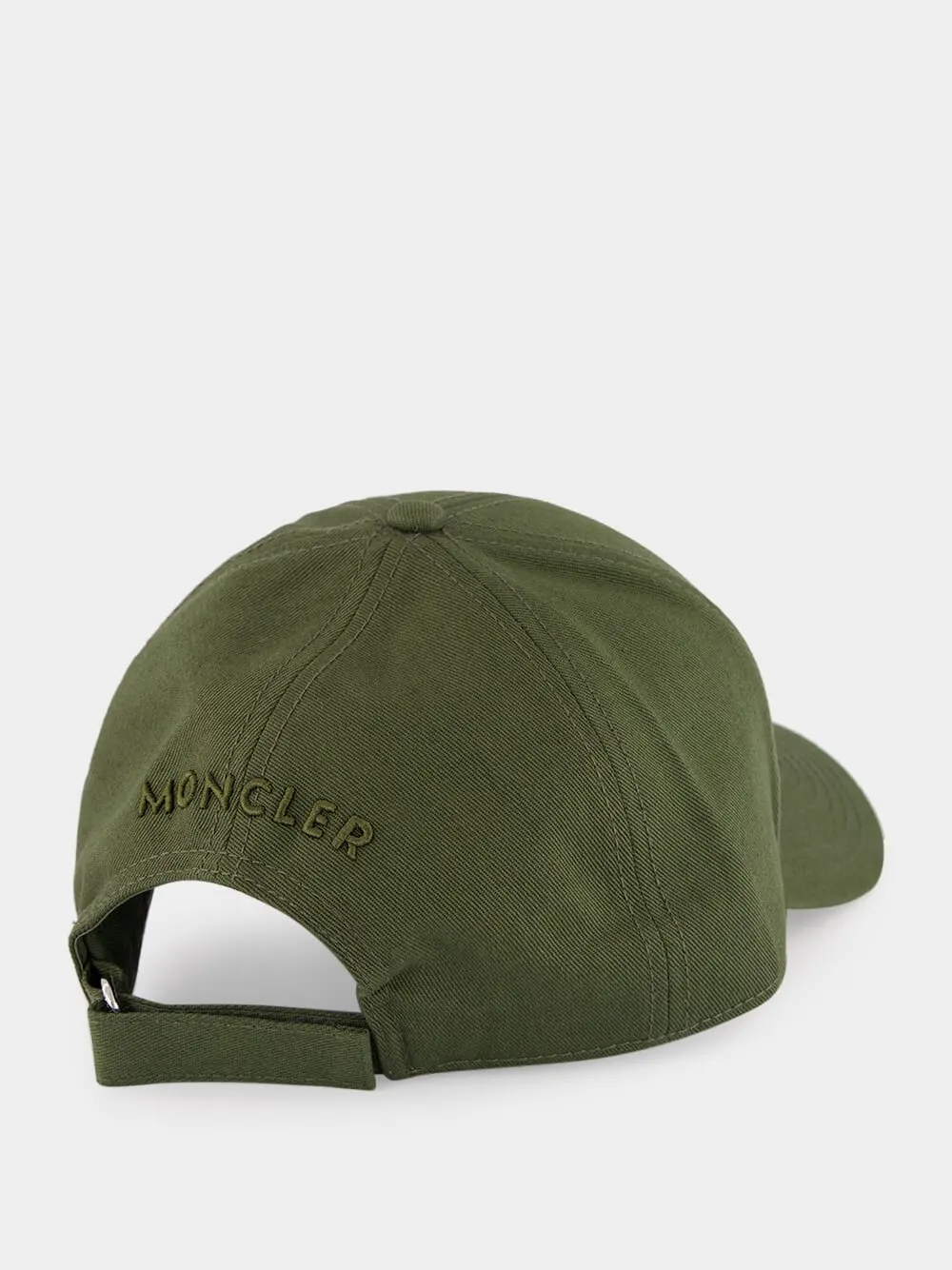 Olive Green Cotton Gabardine Baseball Cap sold by Fashion Clinic product image thumbnail 3