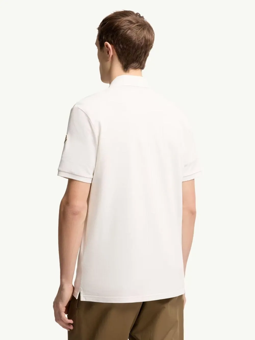 White Tricolor-Trimmed Cotton Piquet Polo Shirt sold by Fashion Clinic product image thumbnail 4