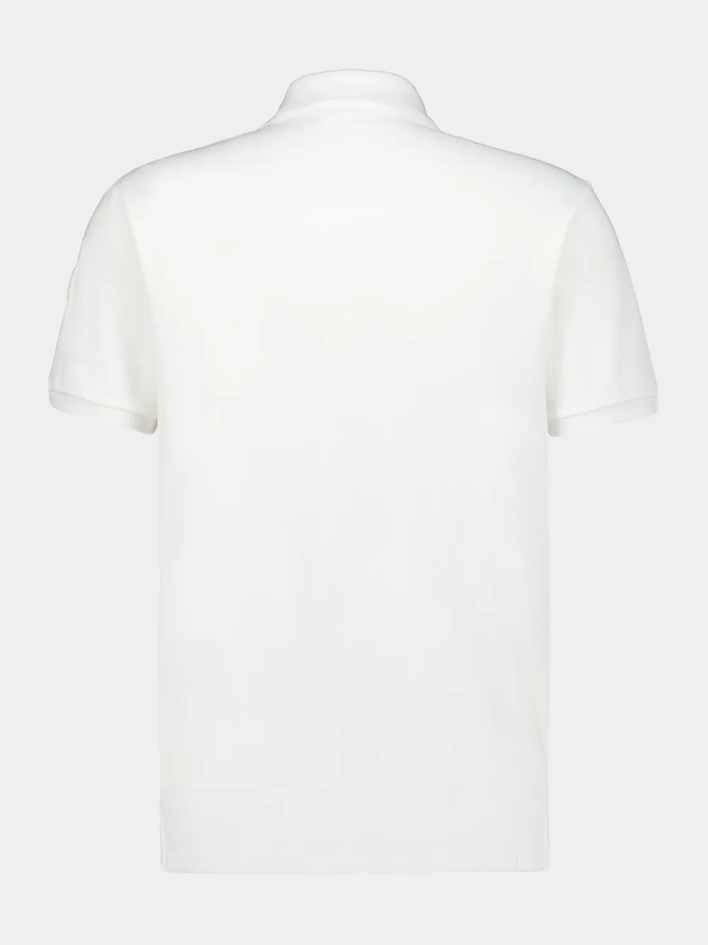 White Tricolor-Trimmed Cotton Piquet Polo Shirt sold by Fashion Clinic product image thumbnail 3