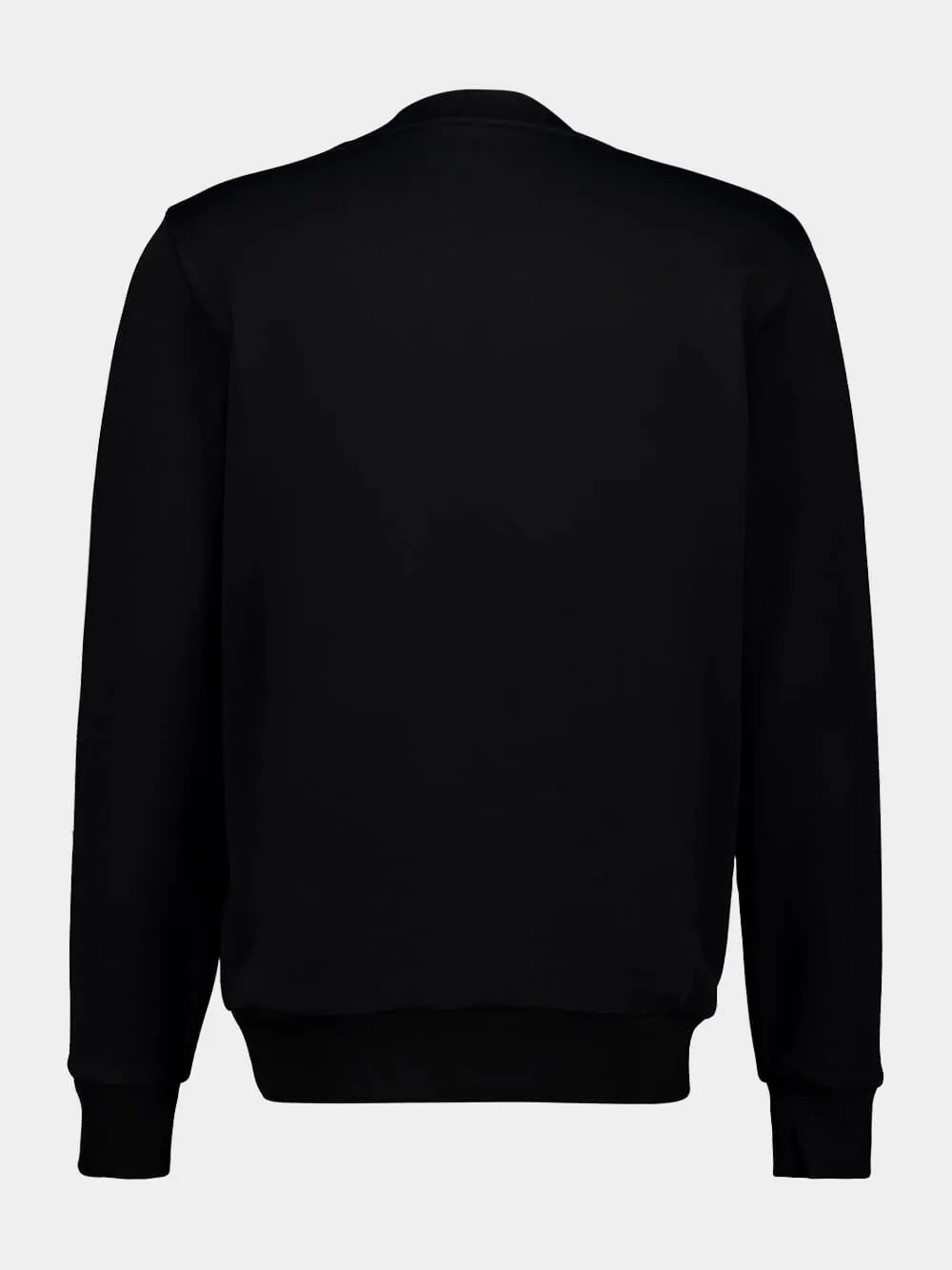 Black Logo Patch Cotton Sweatshirt sold by Fashion Clinic product image thumbnail 3