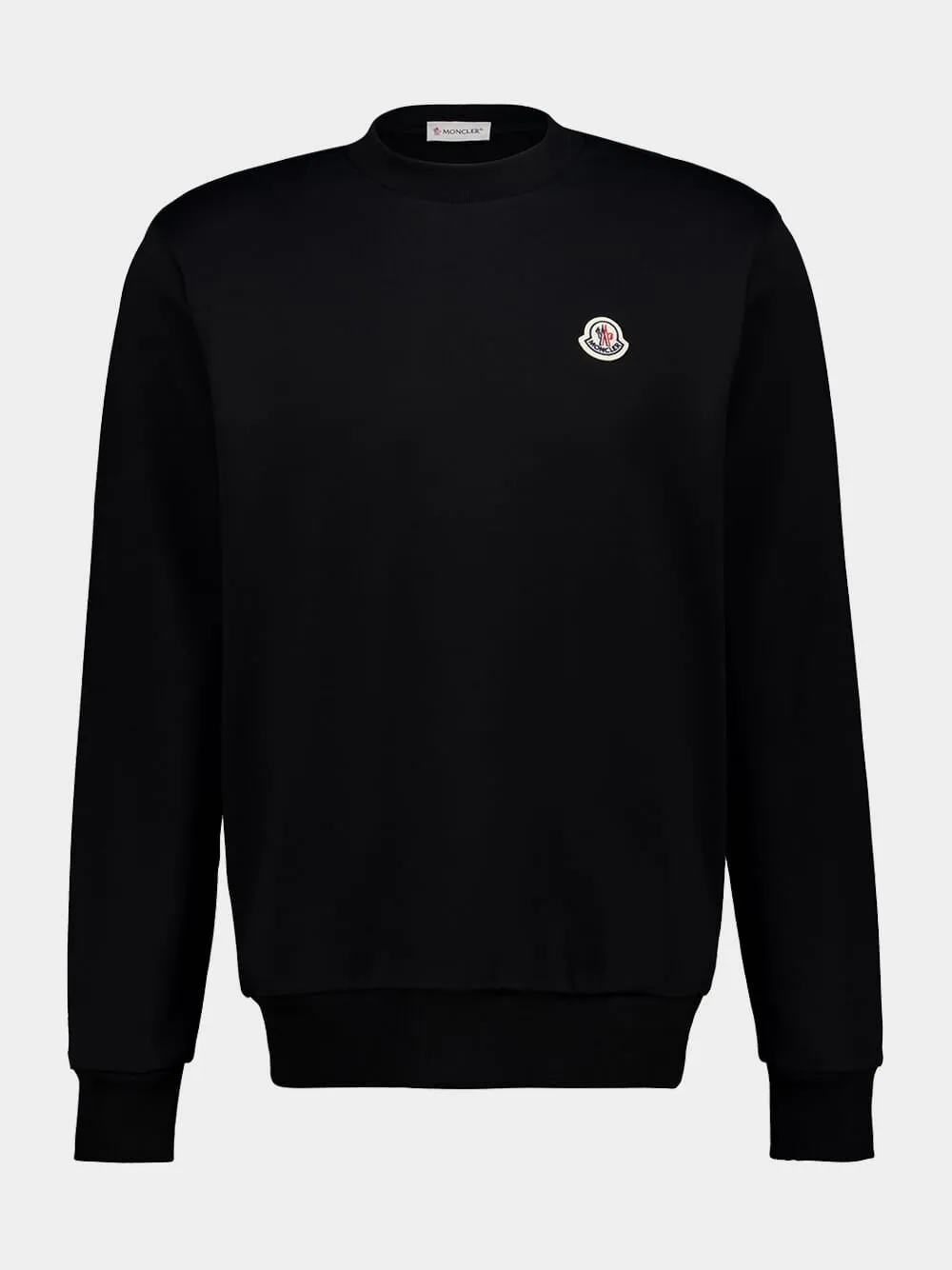 Black Logo Patch Cotton Sweatshirt sold by Fashion Clinic