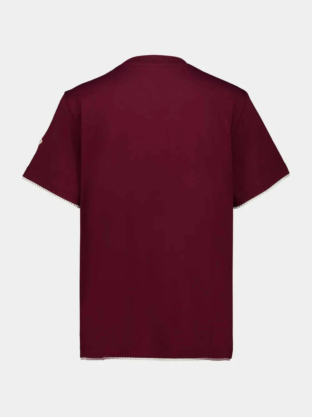 Medium Red Cotton T-Shirt sold by Fashion Clinic product image thumbnail 2