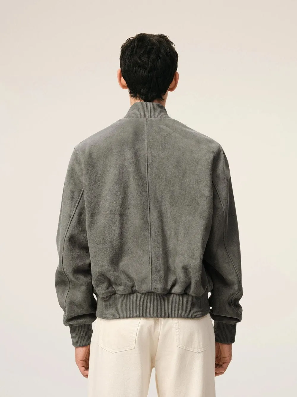 Carbon Goat Leather Ami de Coeur Zipped Jacket sold by Fashion Clinic product image thumbnail 3