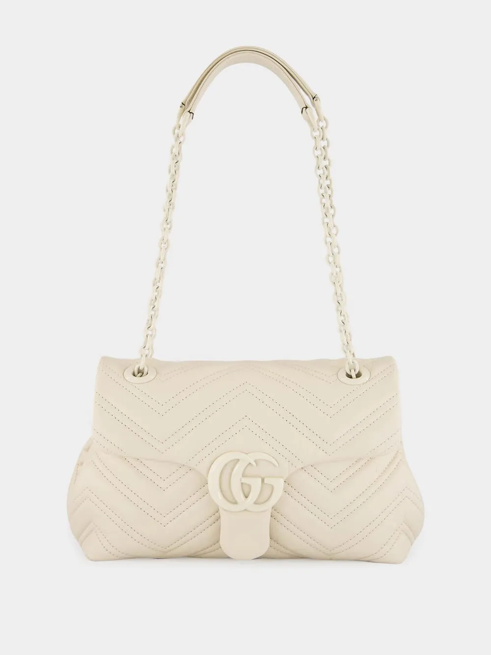 Ivory GG Marmont Small Shoulder Bag sold by Fashion Clinic product image thumbnail 2