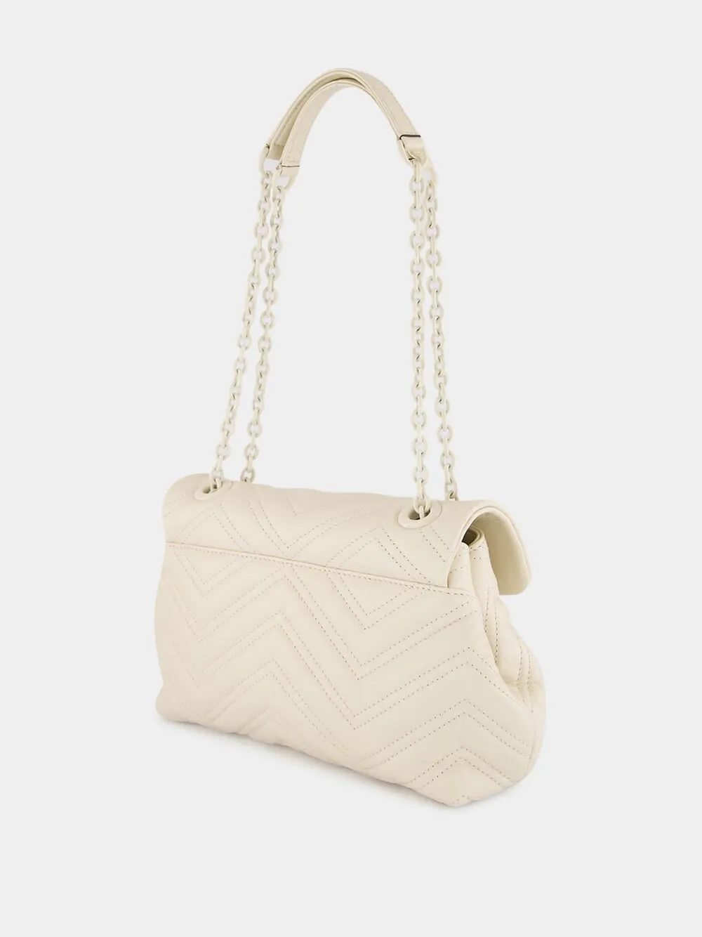 Ivory GG Marmont Small Shoulder Bag sold by Fashion Clinic product image thumbnail 5