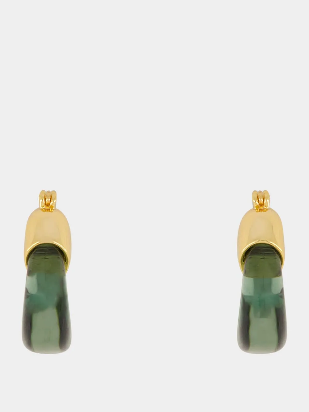 Mini Organic Hoops in Forest sold by Fashion Clinic product image thumbnail 3