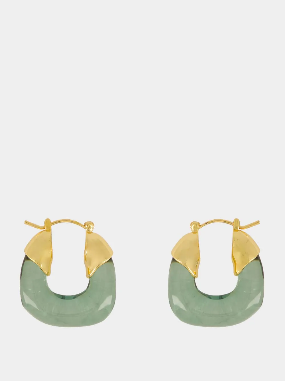 Mini Organic Hoops in Forest sold by Fashion Clinic product image thumbnail 2