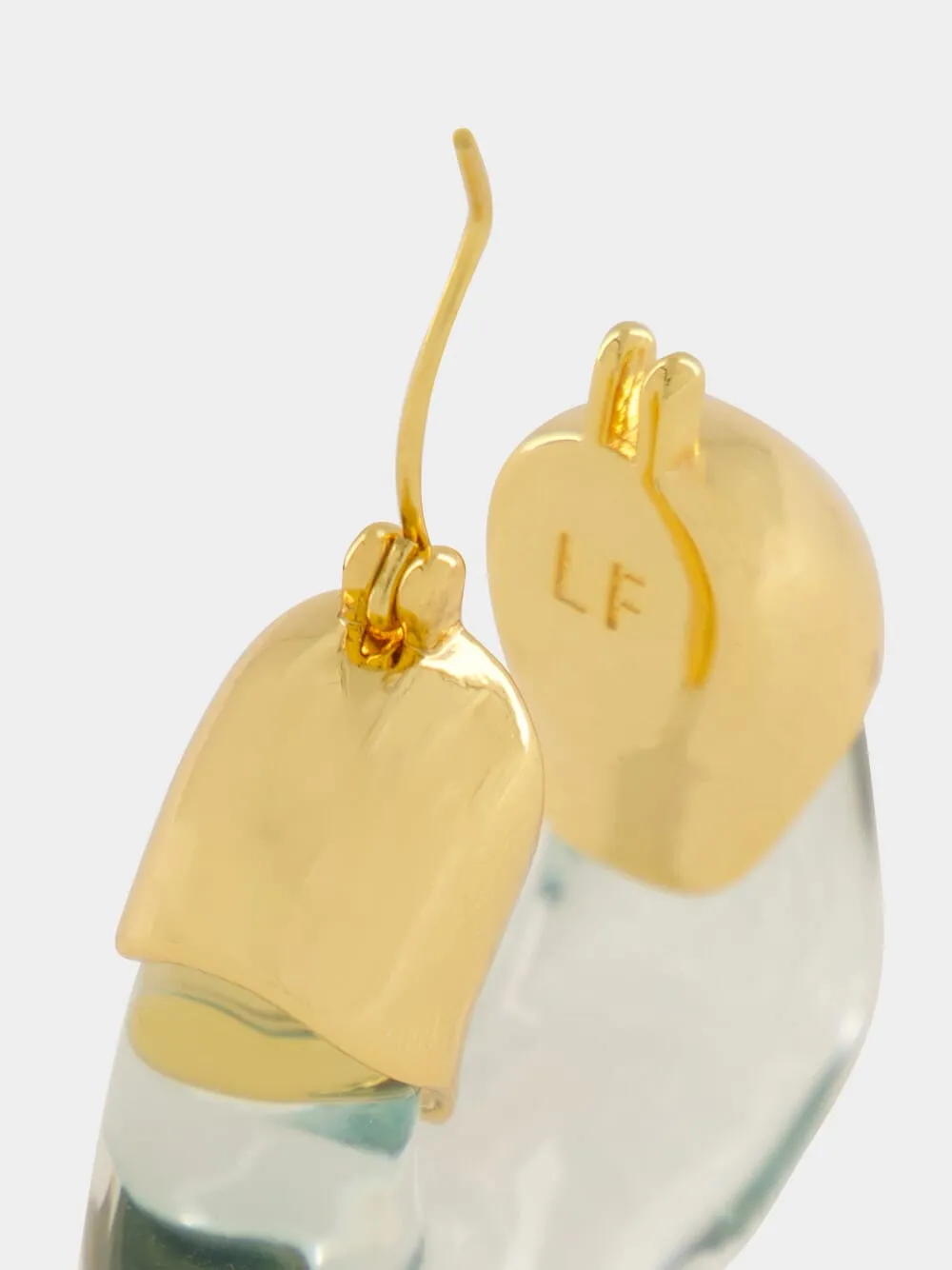 Organic Hoops in Aqua sold by Fashion Clinic product image thumbnail 4