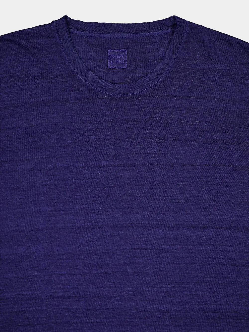 Ink Fade Blue Linen T-Shirt sold by Fashion Clinic product image thumbnail 3