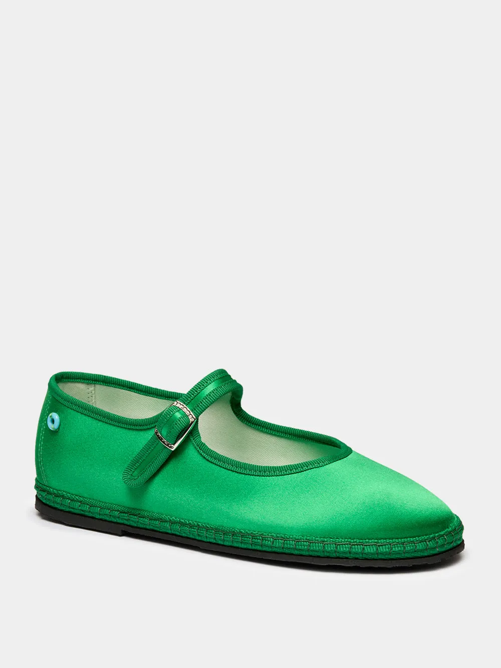 Green Mary Jane Satin Flats sold by Fashion Clinic product image thumbnail 2