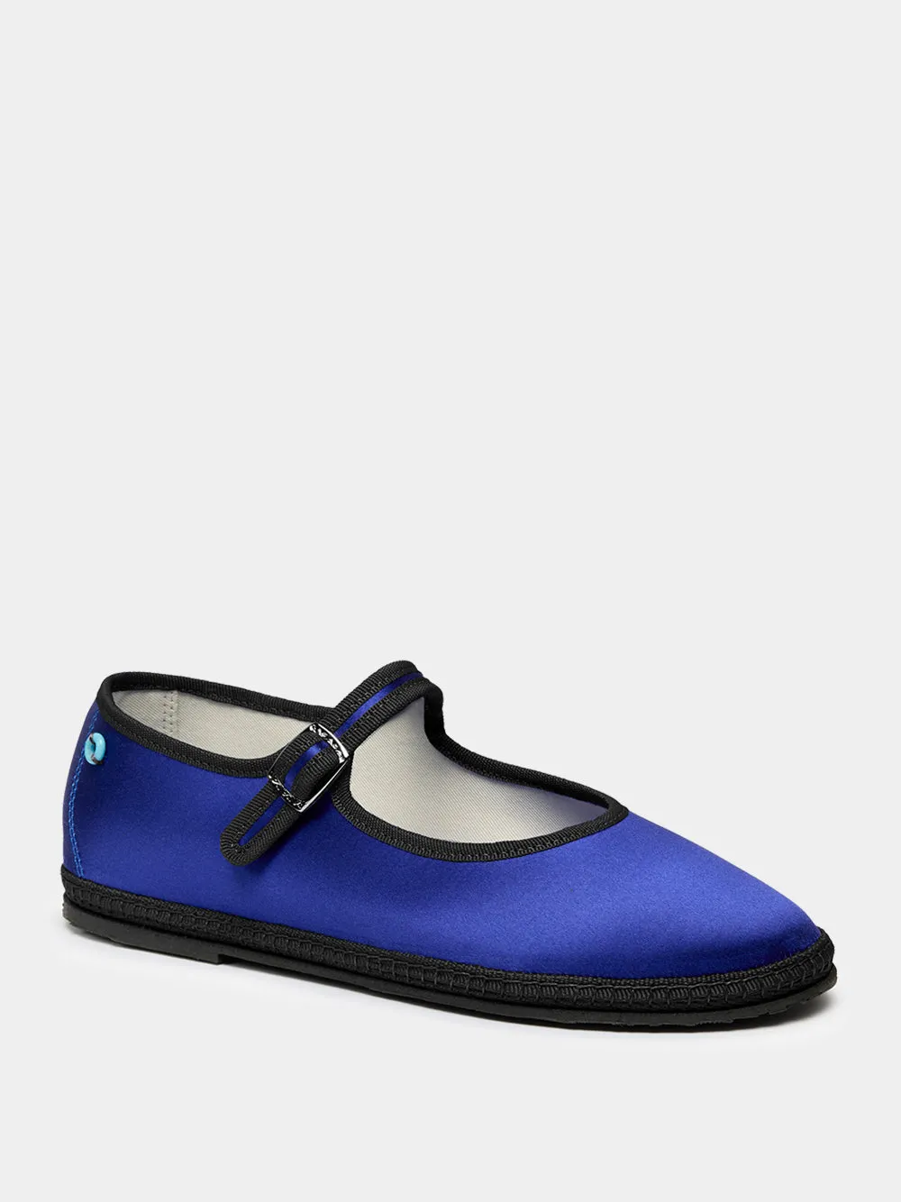 Blue Mary Jane Satin Flats sold by Fashion Clinic product image thumbnail 2
