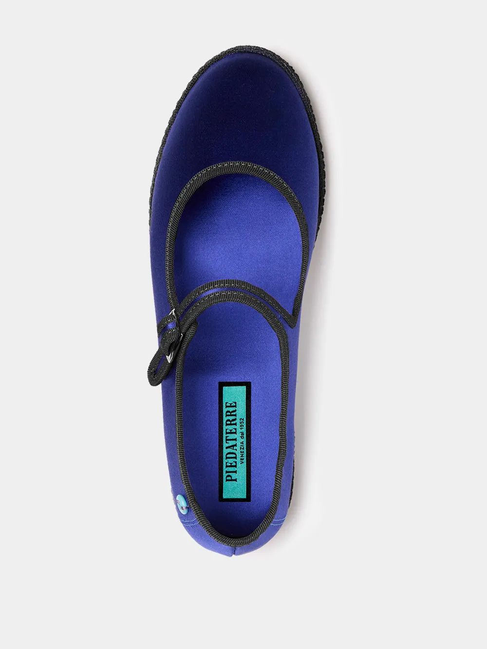 Blue Mary Jane Satin Flats sold by Fashion Clinic product image thumbnail 3
