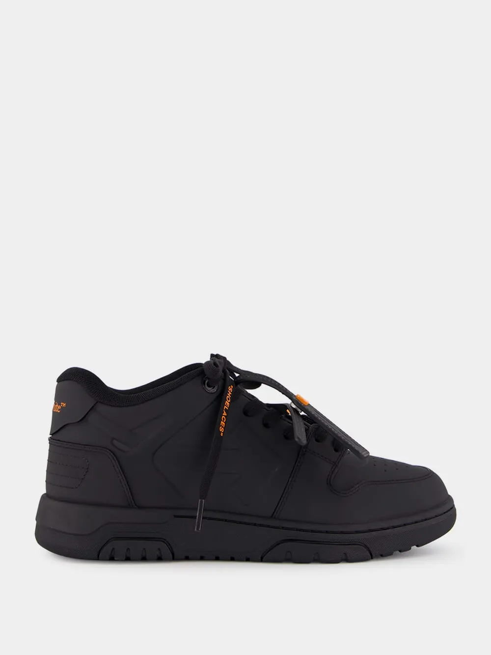 Black and Orange Out of Office Molded Sneakers sold by Fashion Clinic