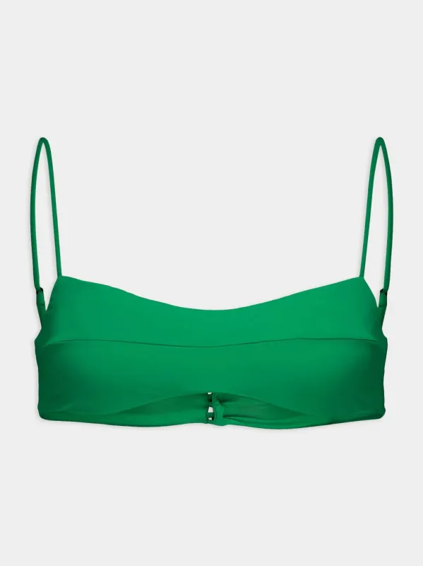 Digital Green Agatha Bikini Top sold by Fashion Clinic