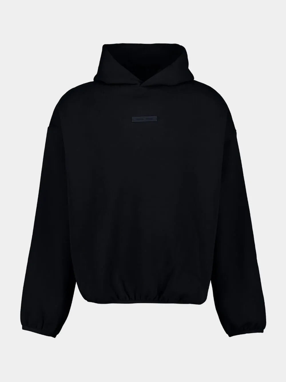 Jet Black Hooded Sweatshirt Modern Fit sold by Fashion Clinic