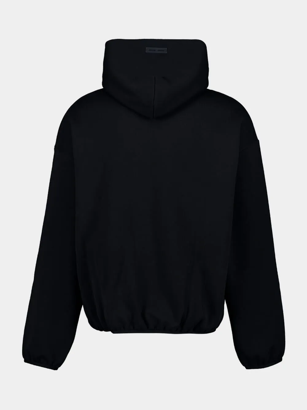 Jet Black Hooded Sweatshirt Modern Fit sold by Fashion Clinic product image thumbnail 2
