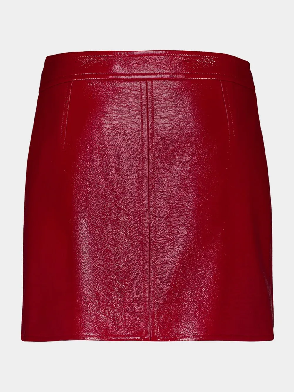 Red Reedition Vinyl Mini Skirt sold by Fashion Clinic product image thumbnail 2