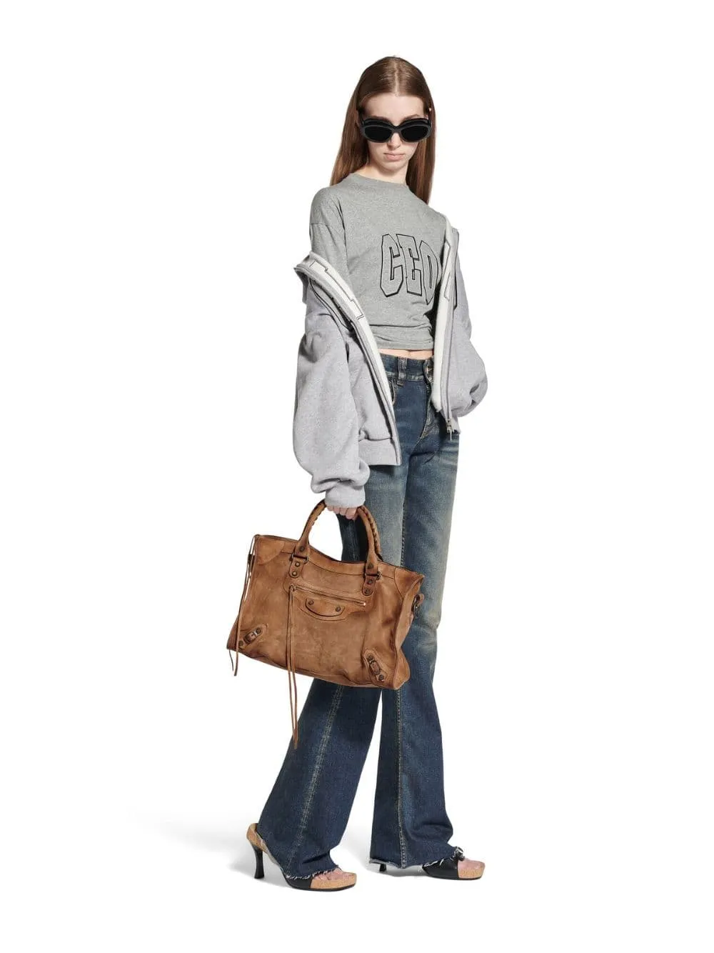 Camel Suede Le City Medium Bag sold by Fashion Clinic product image thumbnail 2