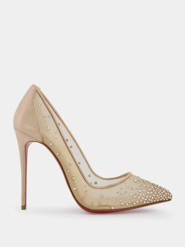 Follies Strass 100mm leather pumps sold by Fashion Clinic
